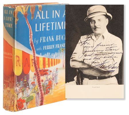 Lot #498 Frank Buck Signed Book - All in a Lifetime - Image 1