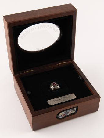 Lot #641 Boston Red Sox: 2007 World Series Championship Ring, Awarded to a Fenway Park Usher - Image 10