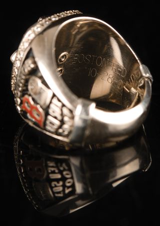 Lot #641 Boston Red Sox: 2007 World Series Championship Ring, Awarded to a Fenway Park Usher - Image 5