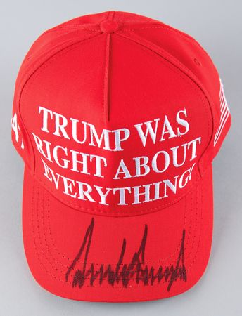Lot #84 Donald Trump Signed Baseball Hat - Trump Was Right - Image 1
