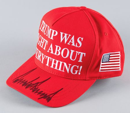 Lot #84 Donald Trump Signed Baseball Hat - Trump Was Right - Image 2
