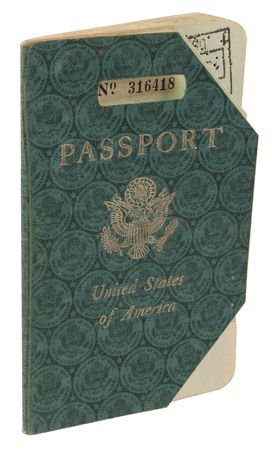 Lot #607 Sabu's Twice-Signed Personal Passport - Image 4