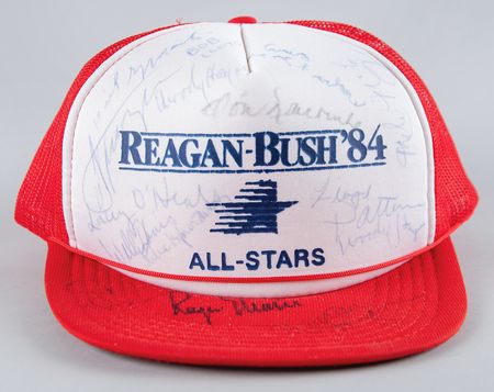 Lot #741 Roger Maris, Joe Frazier, and Floyd Patterson Signed Hat - Reagan-Bush '84 All-Stars - Image 4