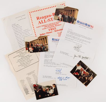 Lot #741 Roger Maris, Joe Frazier, and Floyd Patterson Signed Hat - Reagan-Bush '84 All-Stars - Image 7