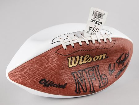 Lot #695 Dick Butkus and Franco Harris Signed Football - Image 2