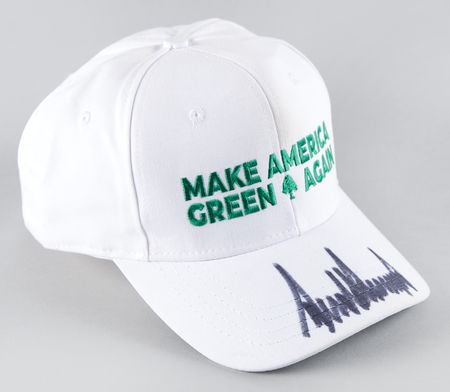 Lot #88 Donald Trump Signed Baseball Hat - Make America Green Again - Image 2