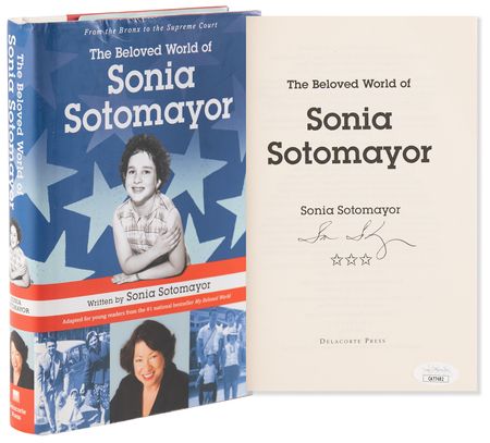 Lot #229 Sonia Sotomayor Signed Book - The Beloved World of Sonia Sotomayor - Image 1