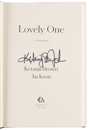 Lot #178 Ketanji Brown Jackson Signed Book - Lovely One - Image 4