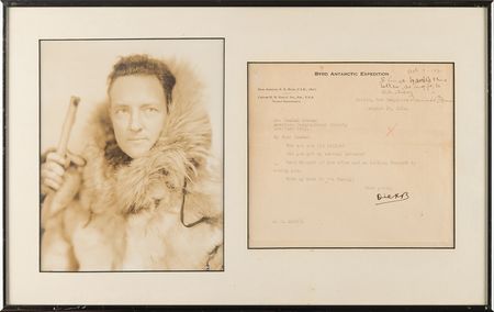 Lot #149 Richard E. Byrd Typed Letter Signed - Image 1