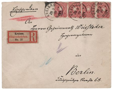 Lot #270 Helmuth von Moltke (3) Autograph Letters Signed: 