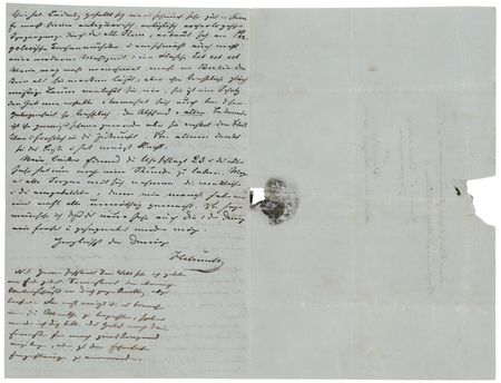 Lot #270 Helmuth von Moltke (3) Autograph Letters Signed: 