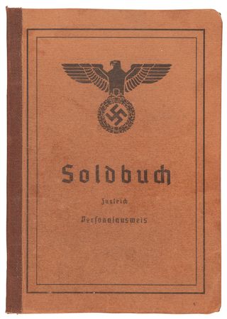 Lot #450 Tom Cruise Valkyrie Prop 'Soldbuch' Military Passport and Signed Photograph - Image 3