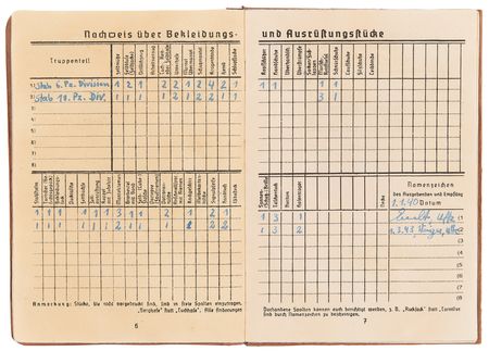 Lot #450 Tom Cruise Valkyrie Prop 'Soldbuch' Military Passport and Signed Photograph - Image 7