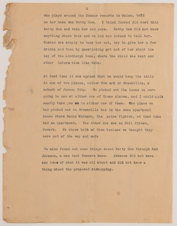 Lot #139 Lindbergh Kidnapping: Morris ?Mickey? Rosner Archive of (30+) Letters and Personal Papers from the Lindberghs' Underworld Intermediary - Image 11
