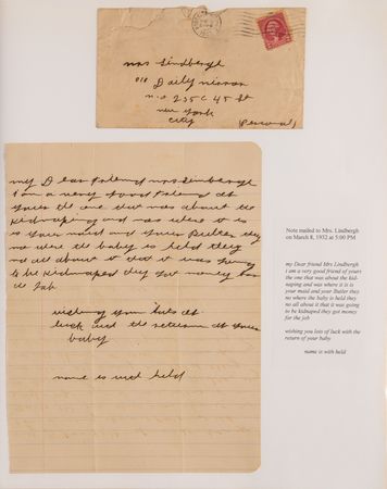 Lot #139 Lindbergh Kidnapping: Morris ?Mickey? Rosner Archive of (30+) Letters and Personal Papers from the Lindberghs' Underworld Intermediary - Image 3