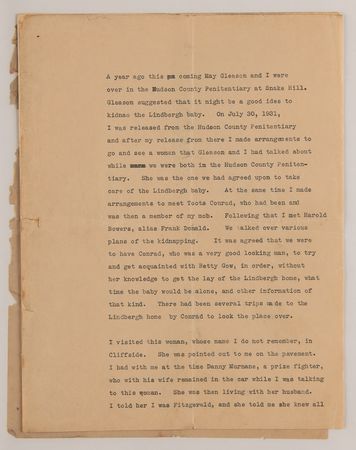 Lot #139 Lindbergh Kidnapping: Morris ?Mickey? Rosner Archive of (30+) Letters and Personal Papers from the Lindberghs' Underworld Intermediary - Image 9
