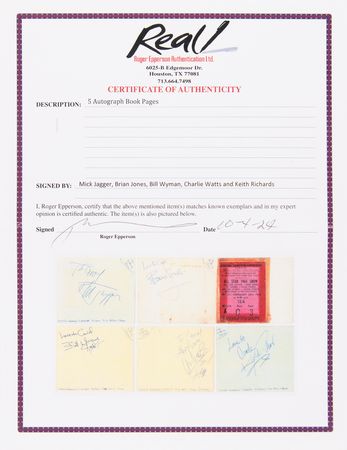 Lot #396 Rolling Stones Signatures (February 1964) - Image 3