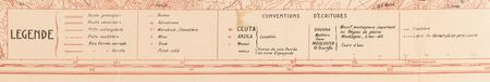Lot #250 George S. Patton's World War II-Dated North Africa Campaign Neutrality Zone Map, Sent by Moroccan Resident-General Charles Noguès (1942) - Image 3