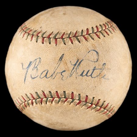Lot #658 Babe Ruth and Lou Gehrig Signed Baseball - Image 2