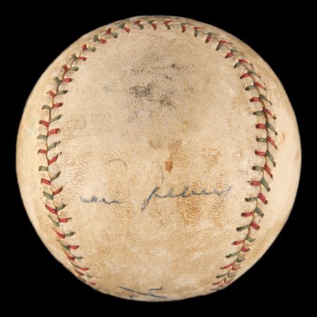 Lot #658 Babe Ruth and Lou Gehrig Signed Baseball - Image 3