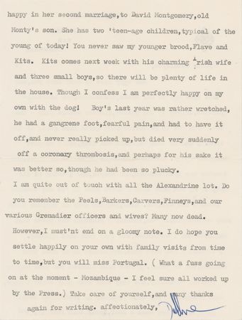 Lot #343 Daphne du Maurier Typed Letter Signed - Image 2