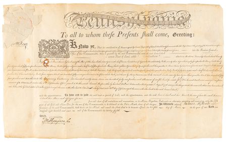 Lot #199 Thomas McKean and Timothy Matlack Document Signed - Image 1