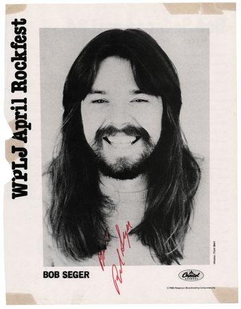 Lot #437 Bob Seger Signed Photograph - Image 1