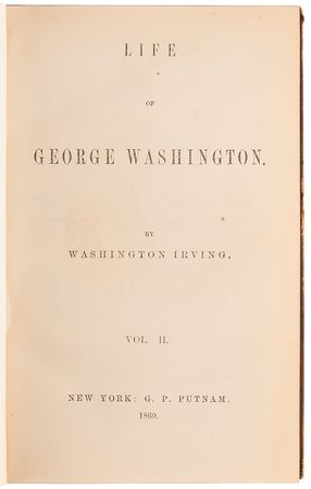 Lot #9 Mary Lincoln Signed Book - The Life of George Washington, Vol. II - From the Lincoln Family Library - Image 5