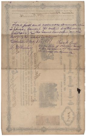 Lot #55 William McKinley Document Signed - Image 2