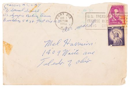 Lot #639 Muhammad Ali Early Autograph Letter Signed as 