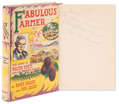 Lot #190 Walter Knott Signed Book - Fabulous Farmer - Image 1