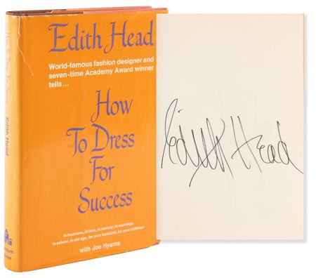 Lot #542 Edith Head Signed Book - How to Dress for Success - Image 1