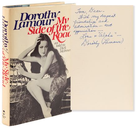 Lot #557 Dorothy Lamour Signed Book - My Side of the Road - Image 1