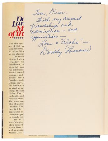 Lot #557 Dorothy Lamour Signed Book - My Side of the Road - Image 4