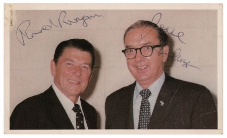 Lot #68 Ronald Reagan Signed 1980 Campaign Card - Image 1