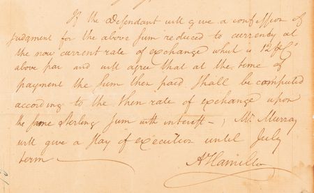 Lot #98 Alexander Hamilton Autograph Endorsement Signed (April 1788) - Image 1