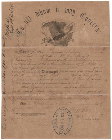 Lot #240 Battle of Antietam: Lyman Nicholas Handwritten 'Battlefield' Letter - 