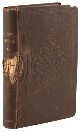 Lot #241 Civil War: Bullet-Damaged Book with Bullet Fragment from the Battle of Pleasant Hill - Image 1