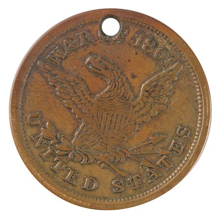 Lot #242 Civil War: 5th New Hampshire Infantry Regiment Identification Tag - Belonging to a Sergeant of 'The Fighting Fifth' - Image 1