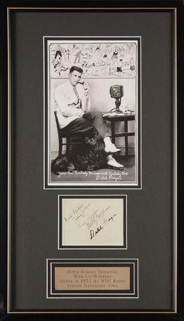 Lot #69 Ronald Reagan Early Signature as 