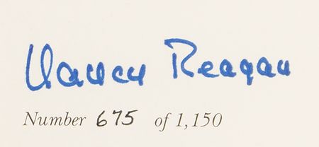 Lot #64 Nancy Reagan Signed Book - A Shining City (Ltd. Ed. #675/1150) - Image 2