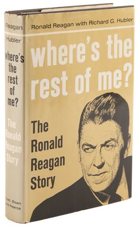 Lot #70 Ronald Reagan Signed Book - Where's the Rest of Me? - Image 3