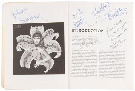 Lot #597 Ronald and Nancy Reagan, Bill Clinton, and Margaret Thatcher Signed Book with (20+) Celebrity Autographs - Image 4
