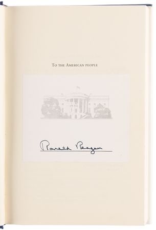 Lot #71 Ronald Reagan Signed Book - Speaking My Mind - Image 4