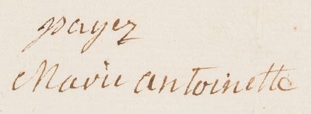 Lot #104 Marie Antoinette Document Signed, Paying for Maintenance of Parquet Floors - Image 2