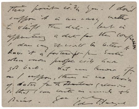 Lot #313 John Singer Sargent Autograph Letter Signed - Image 2