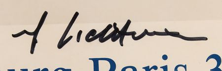 Lot #306 Roy Lichtenstein Signed 1983 Paris Exhibition Poster (29.5? x 25.25?) - Image 2