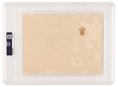 Lot #184 King Charles III Early Signed Christmas Card (1969) - Image 2