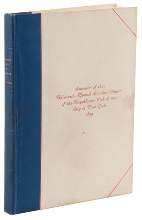 Lot #77 Theodore Roosevelt Signed Book - Lincoln and His Cabinet (Ltd. Ed. #126/500) - Image 3