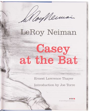 Lot #308 LeRoy Neiman Signed Book - Casey at the Bat - Image 4